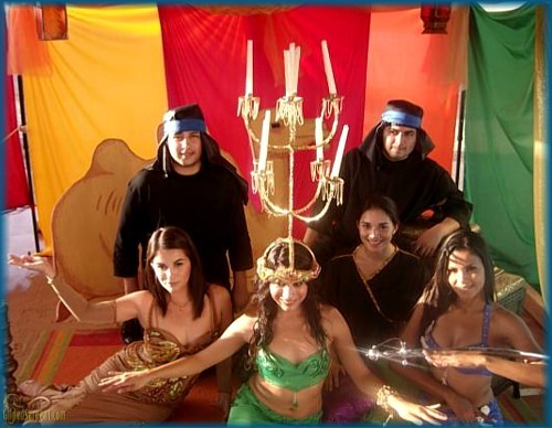 Final pose of dancers with chefs
